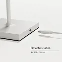 SIGOR Tafellamp op batterijen NUINDIE USB-C up / down, met USB-Aansluiting, CCT Switch, met Touch-Dimmer IP54, sneeuwwitje dimbaar