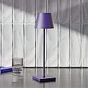 SIGOR Tafellamp op batterijen NUINDIE USB-C rond, CCT Switch, met aanraakdimmer IP54, pruimenblauw dimbaar