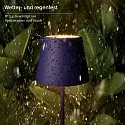 SIGOR Tafellamp op batterijen NUINDIE USB-C rond, CCT Switch, met aanraakdimmer IP54, pruimenblauw dimbaar
