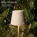 battery table lamp NUINDIE MINI USB-C round, CCT Switch, with touch dimmer IP54, dune beige dimmable