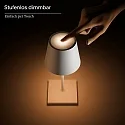 SIGOR battery table lamp NUINDIE MINI USB-C up / down, with USB connection, CCT Switch, with touch dimmer IP54, gold anodised dimmable