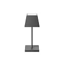 battery table lamp NUINDIE MINI USB-C IP54, graphite grey dimmable