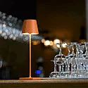 battery table lamp NUINDIE USB-C up / down, with USB connection, CCT Switch, with touch dimmer IP54, glowing orange dimmable