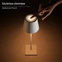 battery table lamp NUINDIE USB-C up / down, with USB connection, CCT Switch, with touch dimmer IP54, glowing orange dimmable
