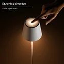 SIGOR battery floor lamp NUINDIE USB-C up / down, with USB connection, CCT Switch, with touch dimmer IP54, silver dimmable