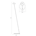 SIGOR Vloerlamp op batterijen MAHINA USB-C (L) CCT Switch, met Touch-Dimmer IP20, zwart dimbaar