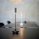 SIGOR battery table lamp NUCANDLE with touch dimmer IP54, glossy, black dimmable