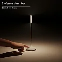 SIGOR battery table lamp NUCANDLE with touch dimmer IP54, glossy, black dimmable
