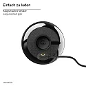 SIGOR Tafellamp op batterijen NUCANDLE met Touch-Dimmer IP54, glanzend, koper, zwart dimbaar
