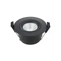 recessed luminaire ARGENT swivelling IP54, black dimmable 8W 450lm 2000-3000K 36°