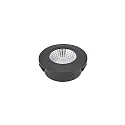 Inbouwarmatuur DILED 60 plat, stijf, Dim-To-Warm IP30, zwart dimbaar 5W 300lm 2100-2700K 36° 36° CRI 95