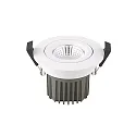 Inbouwarmatuur DILED 68 draaibaar IP20, wit dimbaar 10W 640lm 3000K 36° 36° CRI 95