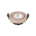 Inbouwarmatuur DILED 68 draaibaar IP20, champagne dimbaar 6W 380lm 3000K 36° 36° CRI 95