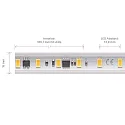 SIGOR Volledig gesiliconiseerde ledstrip HV230 dimbaar wit