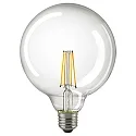 LED Filament light bulb GLOBE G125, 230V, Ø 12.5cm / 17.8cm, E27, 7W 2700K 806lm 300°, dimmable, clear
