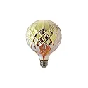 LED ORIENTAL Globe lamp TANIS G125, 230V, Ø 12.5 / L 17cm, 230Vac, E27, 4W 1500K 130lm 330°, dimmable, structured glass