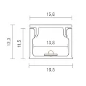 SIGOR Opbouwprofiel SURFACE 13, aluminium