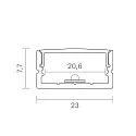 SIGOR Opbouwprofiel SURFACE 20, aluminium