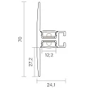 SIGOR Opbouwprofiel UP & DOWN 12, aluminium
