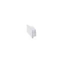 Eindkap SURFACE 15 gesloten, flush, wit