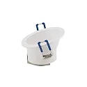 recessed luminaire round, asymmetrical GU5,3 IP20, white