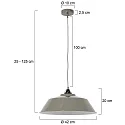 Pendelarmatuur NOVÉ halfrond E27 IP20