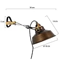 Mexlite wall luminaire NOVE E27 IP20, dimmable