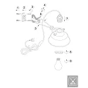 Mexlite wall luminaire NOVE E27 IP20, dimmable