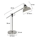 Mexlite Table lamp NOVÉ, 1 flame, black