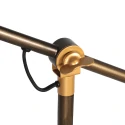 Mexlite Staande lamp NOVE 1-vlams E27 IP20, brons dimbaar