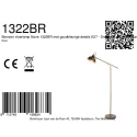 Mexlite Staande lamp NOVE 1-vlams E27 IP20, brons dimbaar