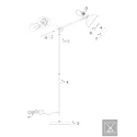 Mexlite Staande lamp NOVE 1-vlams E27 IP20, brons dimbaar