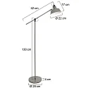 Mexlite Floor lamp NOVÉ, 1 flame, white