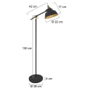 Mexlite Floor lamp NOVÉ, 1 flame, white