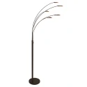 Mexlite floor lamp SYNNA 5 flames IP20, cocoa dimmable