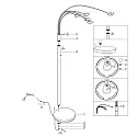 Mexlite Staande lamp SYNNA IP20, dimbaar