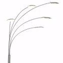 floor lamp SYNNA 5 flames, rotatable, with flex arm, direct / indirect, with cord dimmer IP20