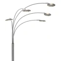 floor lamp SYNNA 5 flames, rotatable, with flex arm, direct / indirect, with cord dimmer IP20