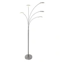floor lamp SYNNA 5 flames, rotatable, with flex arm, direct / indirect, with cord dimmer IP20