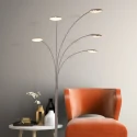 floor lamp SYNNA 5 flames, rotatable, with flex arm, direct / indirect, with cord dimmer IP20