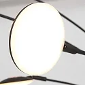 floor lamp SYNNA 5 flames, rotatable, with flex arm, direct / indirect, with cord dimmer IP20
