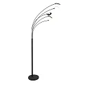 floor lamp SYNNA 5 flames, rotatable, with flex arm, direct / indirect, with cord dimmer IP20