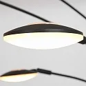 floor lamp SYNNA 5 flames, rotatable, with flex arm, direct / indirect, with cord dimmer IP20