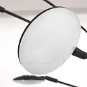 floor lamp SYNNA 5 flames, rotatable, with flex arm, direct / indirect, with cord dimmer IP20