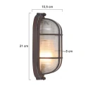 Mexlite Ceiling luminaire LISANNE, 1 flame, brown