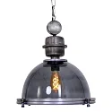 Steinhauer Pendelarmatuur BIKKEL - Ø 45CM 1-vlams, medium E27 IP20, rookkleuren, transparant dimbaar