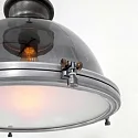 Steinhauer Pendelarmatuur BIKKEL - Ø 45CM 1-vlams, medium E27 IP20, rookkleuren, transparant dimbaar