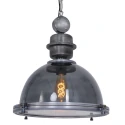 Steinhauer Pendelarmatuur BIKKEL - Ø 45CM 1-vlams, medium E27 IP20, rookkleuren, transparant dimbaar
