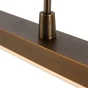Steinhauer Pendelarmatuur ZELENA / 122CM up down, CCT Switch, instelbaar, met aanraakdimmer IP20, geborsteld brons dimbaar