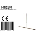 Steinhauer Steinhauer Pendant luminaire ZELENA LED, 3 flames, bronze